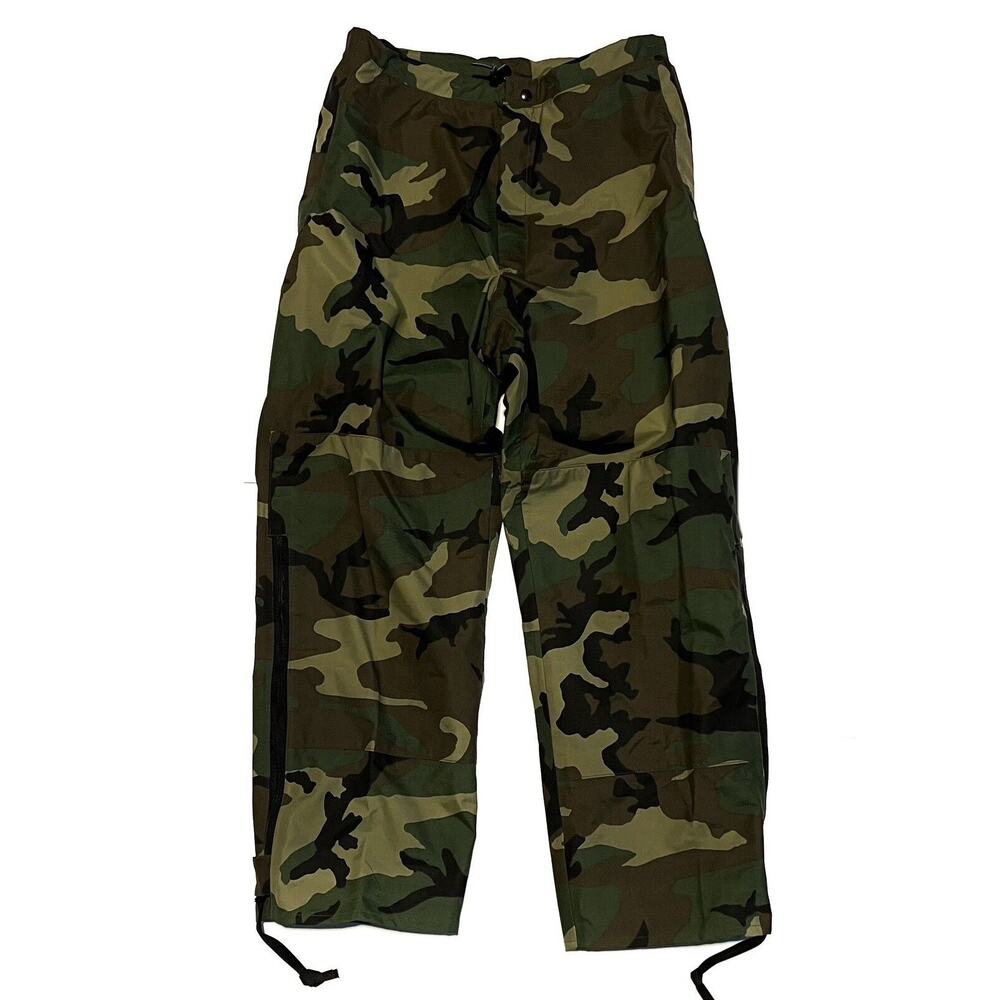 US Army Camo Gore-Tex Pants Mens Size S Small 27-31” Waist Cold Weather Military